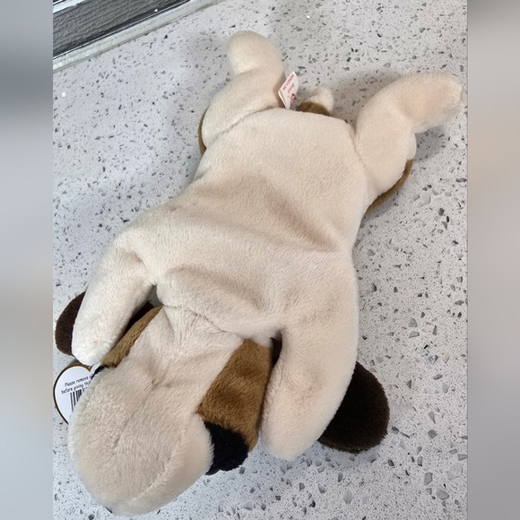 TY Beanie Baby - Bernie - Dog Plush - Brown and White - Picture 2 of 5